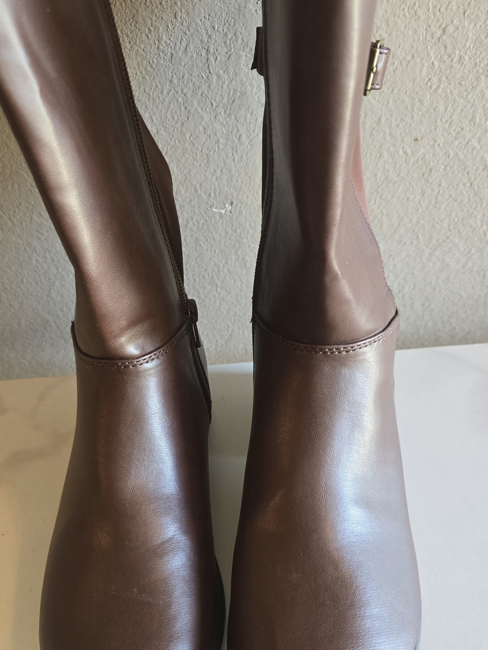 Stride Rite Men's Chocolate Brown Slip-On Memory Foam Boots